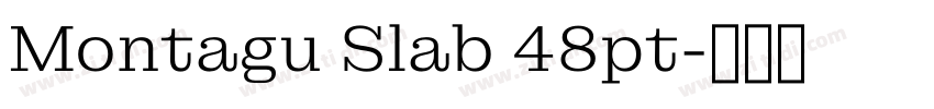 Montagu Slab 48pt字体转换